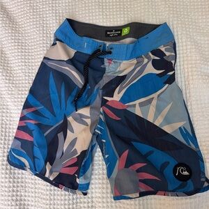 Quiksilver Tropical Blue and Pink Board Shorts